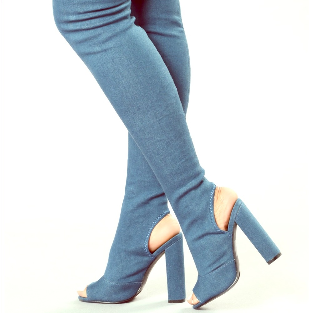 💎Thigh High Denim boots 💎